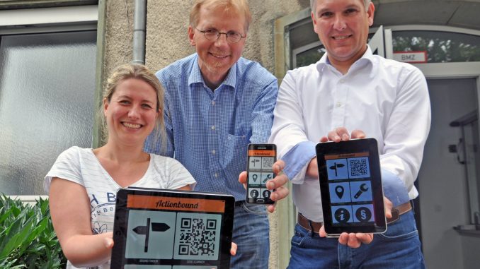 So sieht „Actionbound“ aus. Die App kann kostenlos und ohne Anmeldung heruntergeladen werden. Foto: Stadt Lippstadt